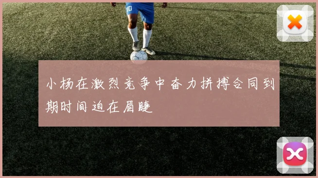 小杨在激烈竞争中奋力拼搏合同到期时间迫在眉睫